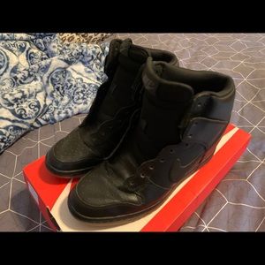 Nike sky high dunks wedge sneakers